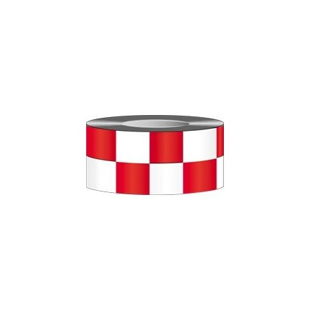 Accuform MARKING TAPE CHECKERBOARD PATTERN 2 in PTM773RDWT PTM773RDWT